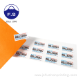 Recyclable printing PVC Waterproof label sticker